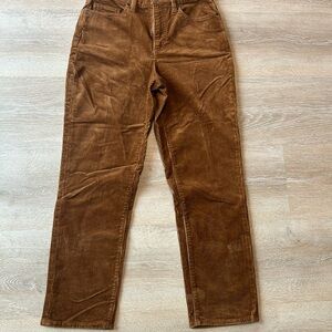 Lands' End Tan Corduroy Trousers Size 8